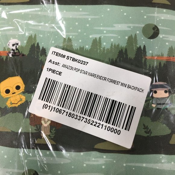 Loungefly POP Star Wars Hans Solo and Princess Leia Endor Forest Mini Backpack main image 11